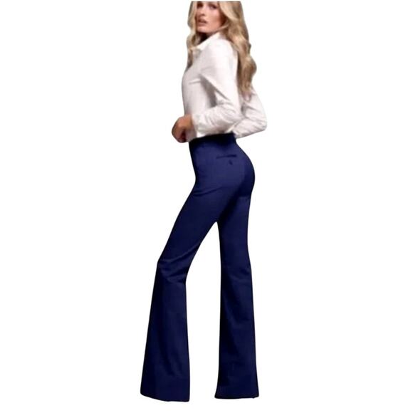 Navy Stretch Pants – Victoria’s Secret – Size 14 – Christie Fit / Flared / Y2K - Picture 1 of 5